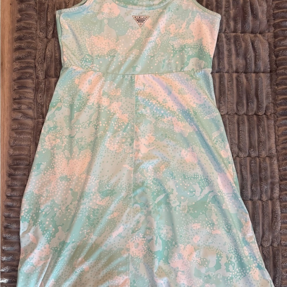Columbia PFG Freezer lll Mint Green Tie-Dye Dress - Picture 6 of 8